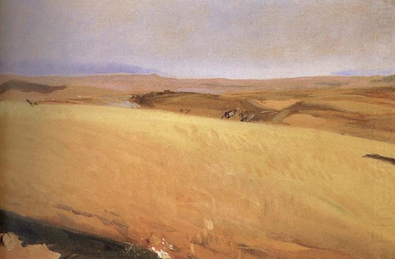 Joaquin Sorolla Castilla wheat field china oil painting image